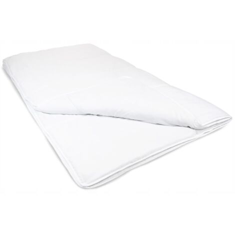 Piumino Flowen - 200x200cm Antibatterico Traspirante Tutto l'anno Bianco Leggero (1/5)