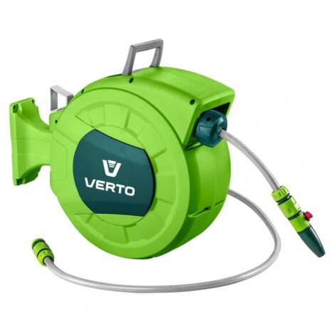 Verto 15G891 Avvolgitubo da parete automatico verde 20 m (1/5)