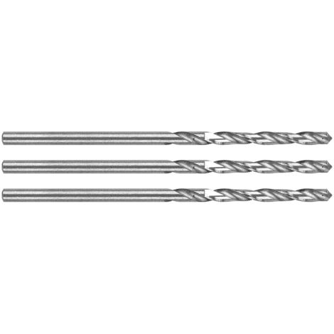 Punte da trapano in acciaio rapido HSS per metallo, DIN 338, 1,5 mm, 3 pezzi. (1/5)