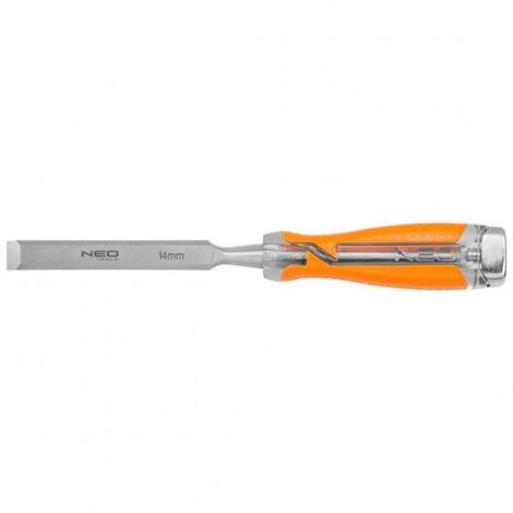 Scalpello da 14 mm, acciaio al carbonio (CRV), manico bicomponente (1/5)