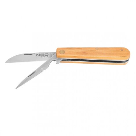 Coltello da montatore con punta, coperture in legno (1/5)