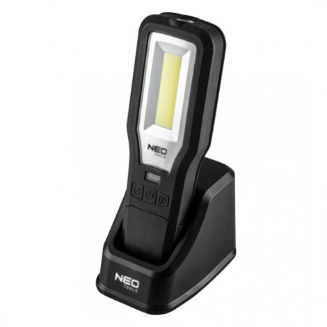 Lampada da officina a LED COB da 550 lm + base + caricabatterie (1/5)