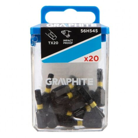 Grafite - Punte a percussione TX20 25 mm - 20 pezzi - per cacciaviti a percussione (1/5)