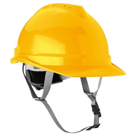 Casco industriale con sottogola, giallo (1/5)