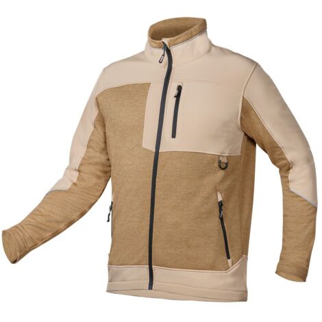 Felpa softshell da esterno, beige, taglia M (1/4)