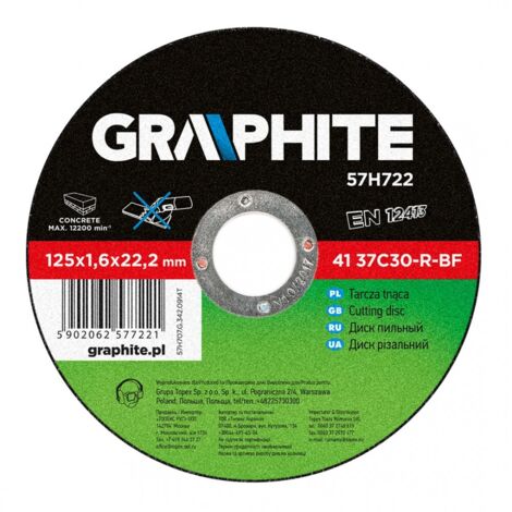 Disco da taglio per pietra 125 x 1,6 x 22,2 mm, 41 37C30-R-BF (1/2)