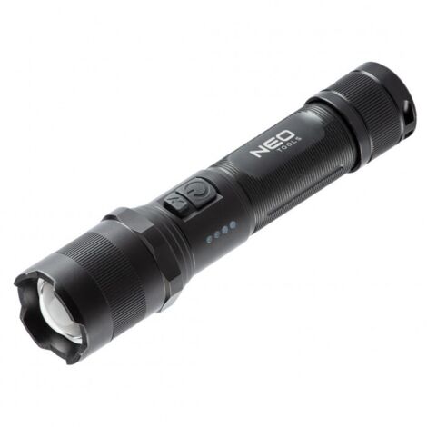 Torcia ricaricabile tramite USB da 1000 lm con LED Osram P9 (1/5)