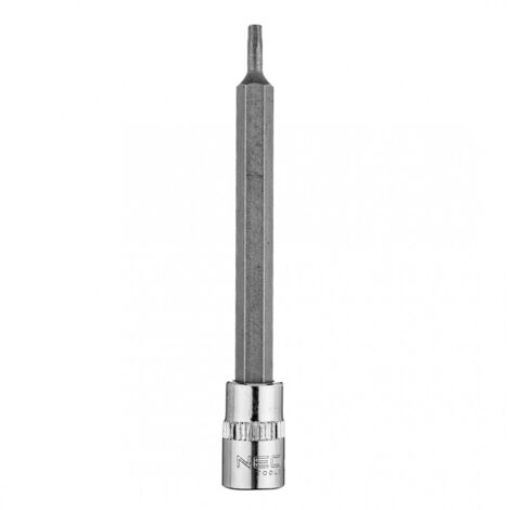 Punta Torx TX10 su bussola da 1/4", lunga, 87 mm (1/5)