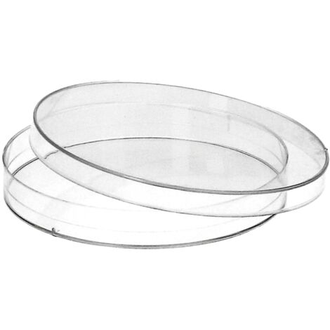 PATIKIL 2 Piastre Di Petri In Plastica 65mm Con Coperchi - Capsule Per Colture Cellulari E Tissutali, Per Laboratorio E Didattica, Trasparenti