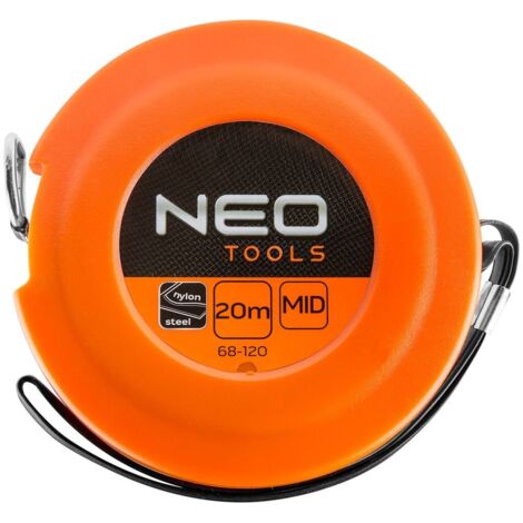 Metro a nastro in acciaio, 20 m x 9,5 mm (1/2)