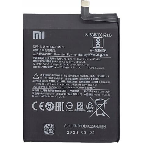 NUOVA BATTERIA PER XIAOMI BM3L Mi9 Mi 9 M1902F1G 3300 mAh (1/4)
