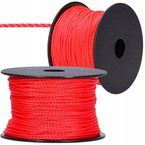 50m Cordoni di cotone 2mm di larghezza : Rosso scuro