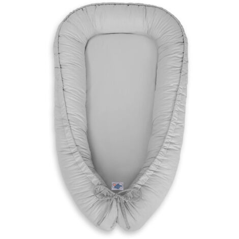 Coccolone per neonati, double-face, box, fasciatoio, Premium MY SWEET BABY - grigio (1/3)