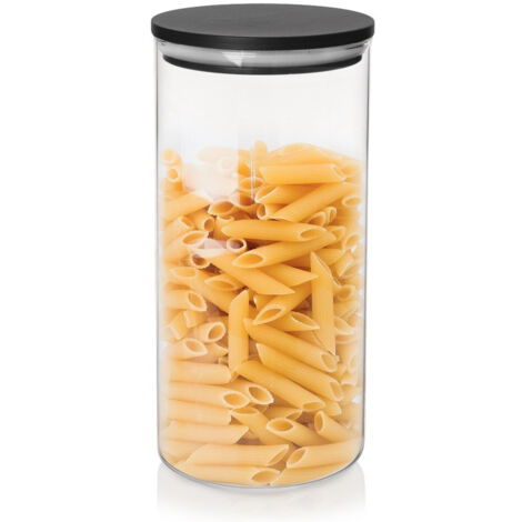Contenitore in vetro per prodotti sfusi con coperchio e guarnizione, 980 ml (1/5)