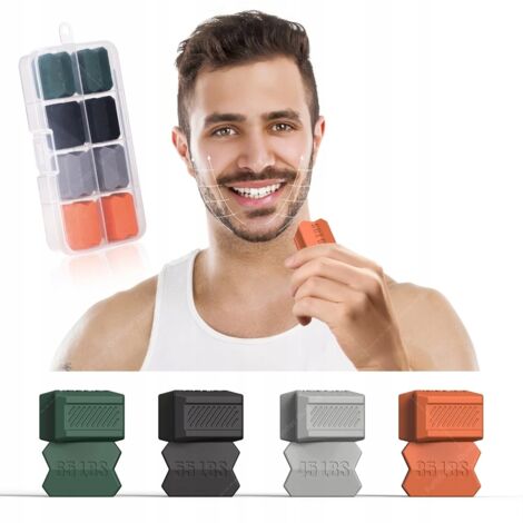 Attrezzo per esercizi per la mascella 8 pezzi (set di 8 elastici per esercizi per i muscoli della mascella) (1/5)