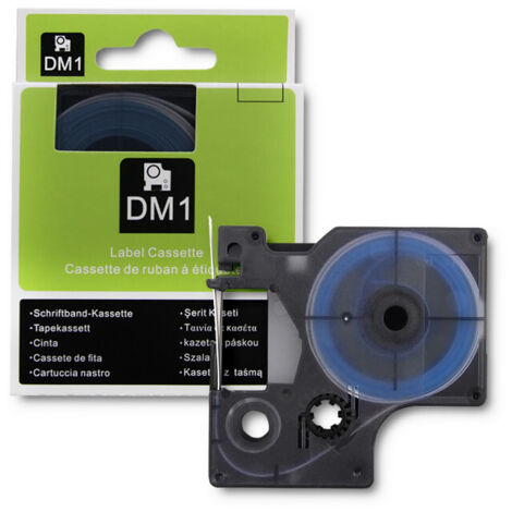 Tubo termorestringente Qoltec per stampanti DYMO D1/DM1 9 mm1,5 m Bianco Stampa nera (1/4)