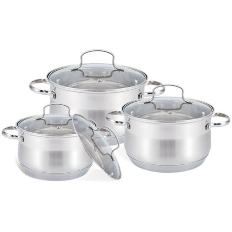 Set di 6 pentole MR-3512-6M (2,1 l, 2,9 l, 3,9 l) (1/2)