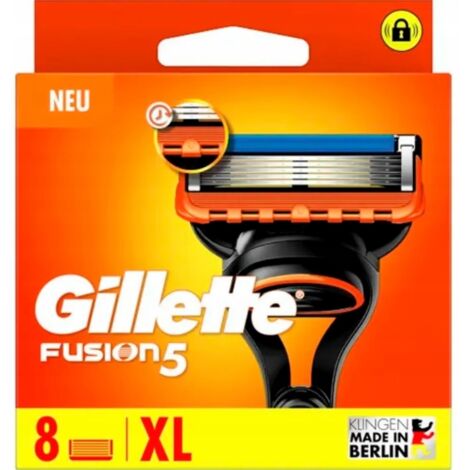 Lame di ricambio per rasoio Gillette Fusion5, 8 pezzi originali (1/5)