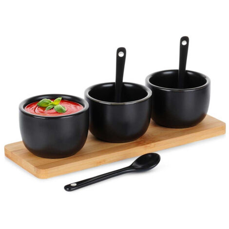 Set di 4 cucchiai da zuppa in porcellana cinese/vintage asiatico