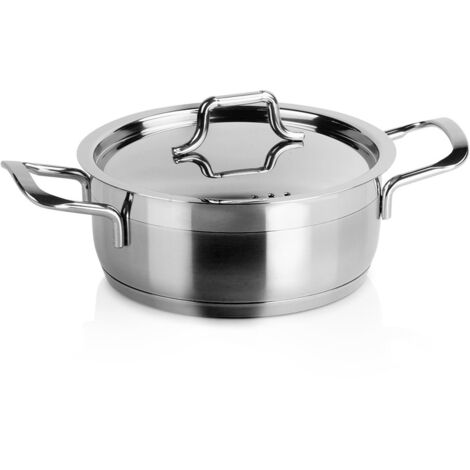 Pentola in acciaio con coperchio ANETT 16 cm, 1,2 l