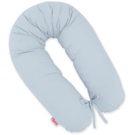 Cuscino per la gravidanza più lungo per donne incinte che vogliono dormire + fodera rimovibile - Blu (1/5)
