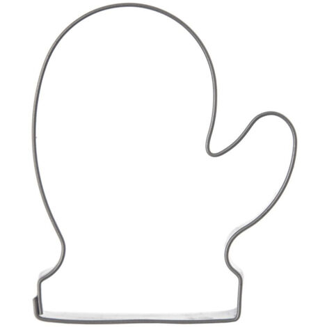TAGLIABISCOTTI IN ACCIAIO A FORMA DI GUANTO DI NATALE, STAMPI PER PAN DI ZENZERO 5.5
