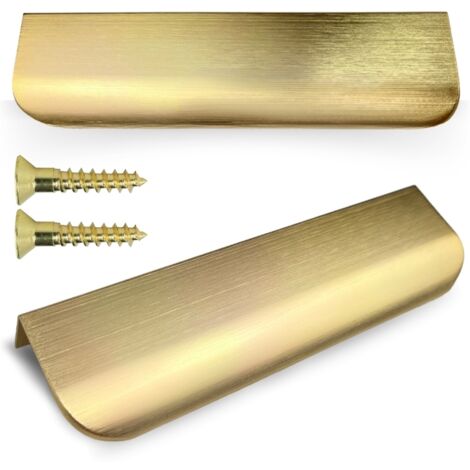 Maniglia per bordo mobile per mobili, oro spazzolato, Ares, 150 mm (1/5)