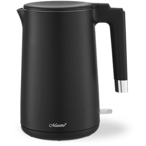 Elegante bollitore elettrico nero Maestro 1.7l 1800W MR-026-black (1/4)