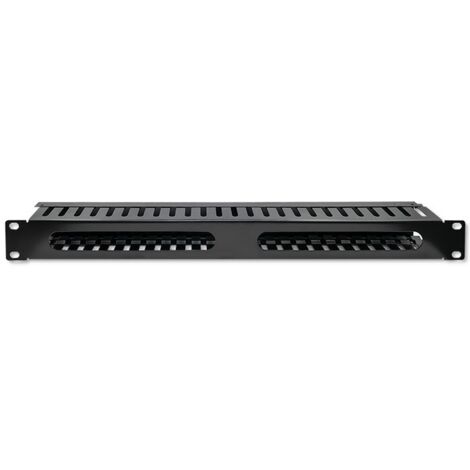 Organizzatore di cavi in acciaio solido Qoltec per armadi RACK da 19" 24 porte 1U