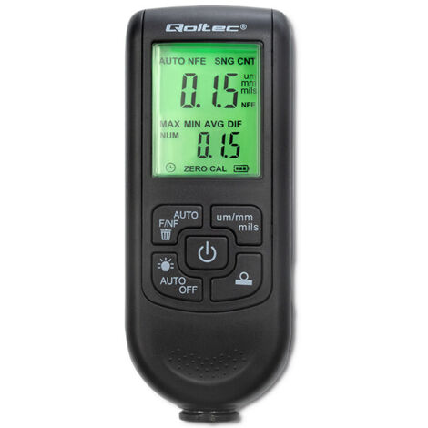Misuratore di spessore della vernice Qoltec con display LCD 0 2000 um (1/5)