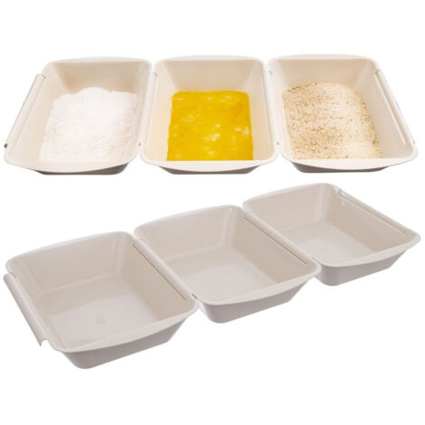 Set di 3 contenitori per impanare gli alimenti 128372 (1/5)