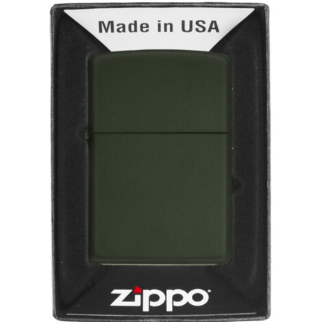 ZIPPO – Accendino Zippo Click, nero opaco, a benzina, ricaricabile, in confezione regalo di alta qualità, nero opaco, 2007120