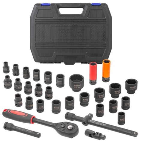 Set di chiavi a bussola a impatto da 1/2" (32 pezzi) (1/5)
