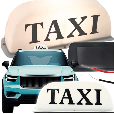 Grande lampada da tetto per taxi, segnale di avvertimento, magnete per taxi (1/5)