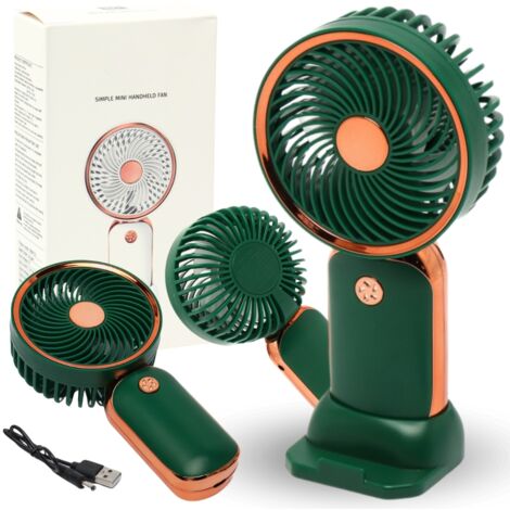Ovegna L15 Mini Ventilatore Portatile Con Nebulizzatore – 2 Velocità, Ricaricabile USB, Rosa - 2