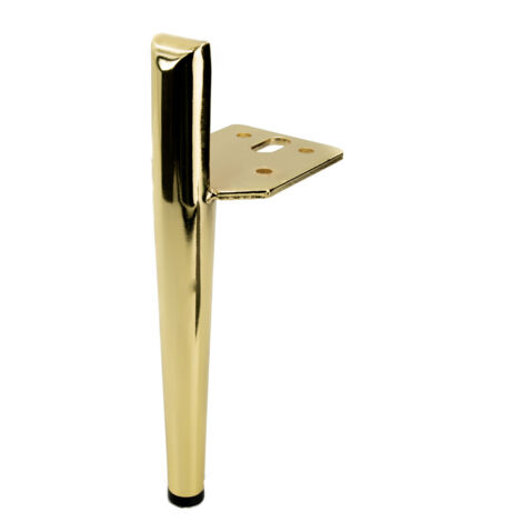 Gamba per mobili Pin gamba di design cromata oro 15 cm