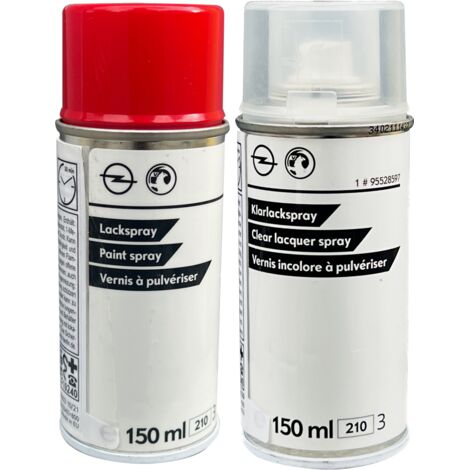 Vernice originale per OPEL Z50S Set di 2 spray da 150 ml Rosso Assoluto