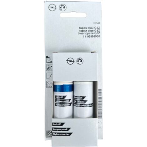Vernice ritocco originale 2 in 1 per OPEL G8Z: Vernice auto + Trasparente 2x12 ml
