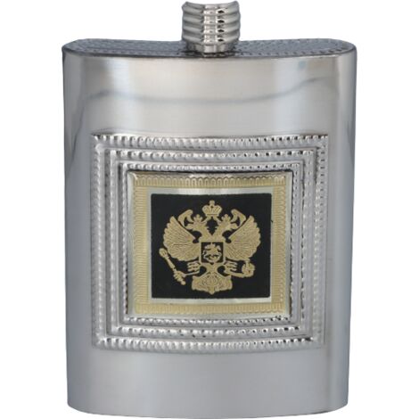 Fiaschetta Gentelo Silver Da 8 OZ In Acciaio Inossidabile Con Aquila Polacca 88961354