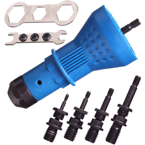 RIVETTATRICE PER RIVETTI ADATTATORE PER CACCIAVITE CON TESTE M3 M4 M5 M6