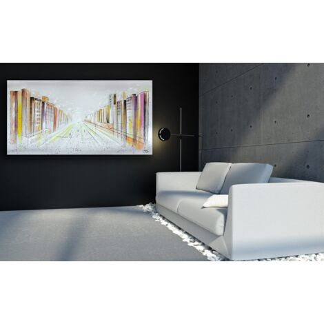 Monica Mirafiori - Quadro "Speranza" 90x60 Cm - Dipinto A Mano, Acrilico Su Tela, Arte Moderna, Firmato, Lati Dipinti