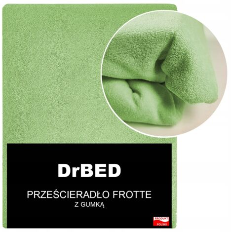 Lenzuolo con angoli 90x200 Spugna NO PILLING Verde Carne Lucido (1/3)