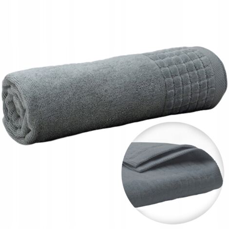 Asciugamano da bagno grande in spugna di cotone 70x140 cm per casa, sauna, hotel (1/5)