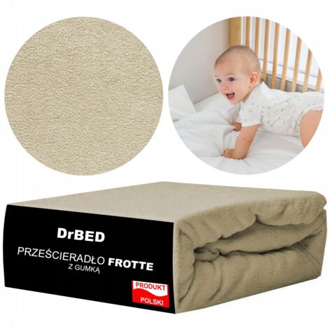 Lenzuolo per culla 120x60 con elastico, spugna, FUSHY, morbido, lucido (1/2)