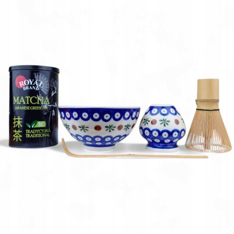Ceramiche polacche della tradizione giapponese - Set per la preparazione del Matcha di Bolesławiec (1/5)