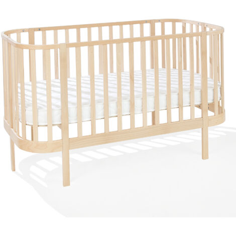 AIYAPLAY Lettino Per Bambini In Legno A Forma Di Orso – 140x70 Cm, Con Barriere Laterali, Carico 80 Kg, Per Cameretta, Naturale