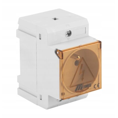 RSE Presa Da Incasso Schuko 230V/16A Per Guida DIN – 10 Pezzi, Con Morsetti In Metallo, Certificata CE, Per Quadri Elettrici E Armadi Di Distribuzione