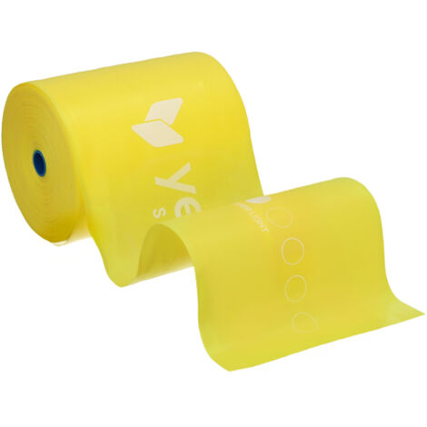 Fascia elastica in TPE yellowFLAT Band, gialla, resistenza 1-2 kg (1/5)