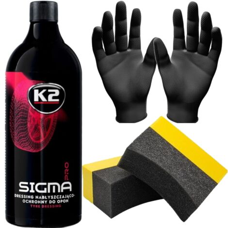 K2 SIGMA PRO 1L DRESSING LUCIDA, MANTIENE E RAVVIVA GLI PNEUMATICI IN PLASTICA (1/5)