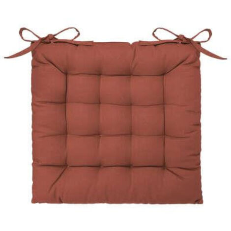 Cuscino per sedia 38x38cm trapuntato arancione